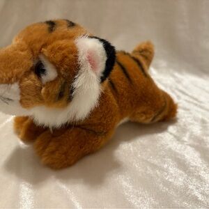 Miyoni Plush Tiger with Black Stripes